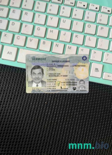 USA Vermont szablon prawa jazdy w formacie PSD (2019 – obecnie) photolook